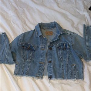 Cropped jean jacket